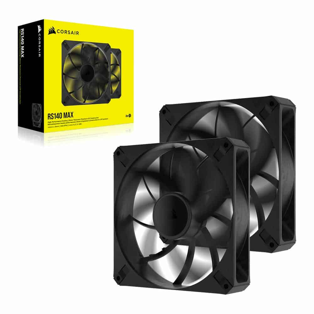 CORSAIR RS140 MAX 140mm PWM Thick Fans - Dual Pack